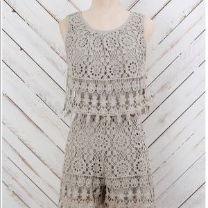 EUC Alter’d State Knit Lace Romper XS